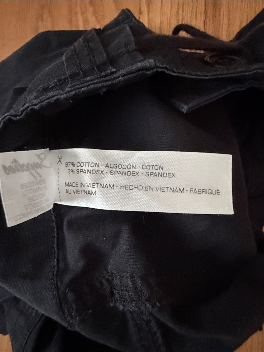 Union Bay Supplies convertible black cotton shorts. Size 8. - Picture 9 of 9